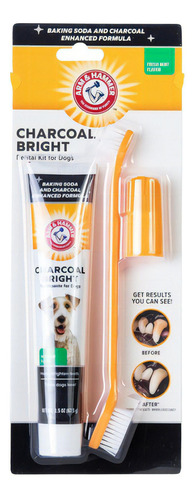 Creme Dental Para Cachorro Fresh Breath + Escova E Dedeira Sabor Menta