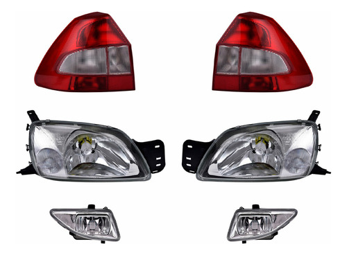 Faros Niebla + Ppales Y Calaveras Depo Ikon 2004 - 2006