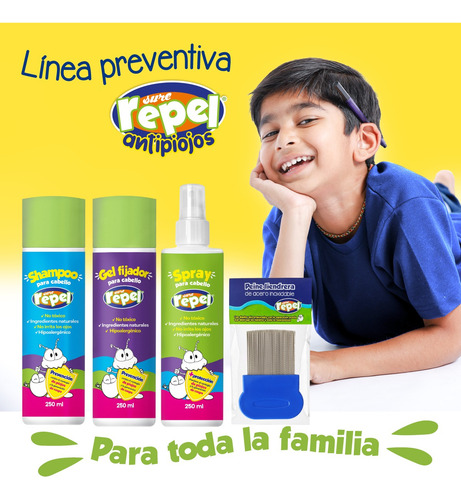 Antipiojos Surerepel Con Árbol De Té Kit Completo Doble 8pzs
