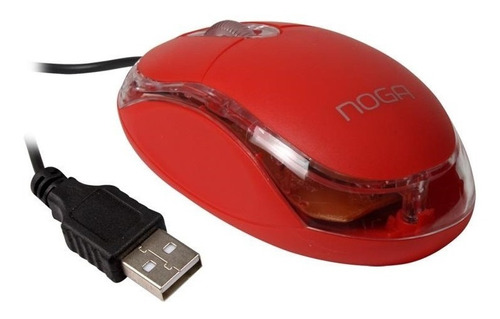 Mouse Pc Cable Usb Laptop Notebook Noga Ng-611 Luminoso Colores