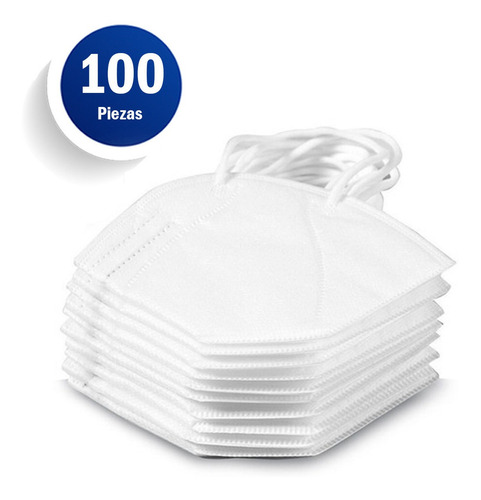 Imagen 6 de 10 de Cubrebocas Kn95 Certificado Mascarilla Tapaboca 100 Piezas