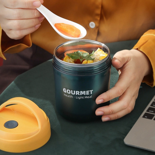 Lonchera Contenedor Comida Sopa Caliente De Acero Inox 500ml