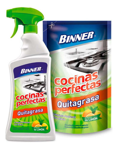 Quita Grasa Cocinas Perfectas + Respuesto 500ml (202971)