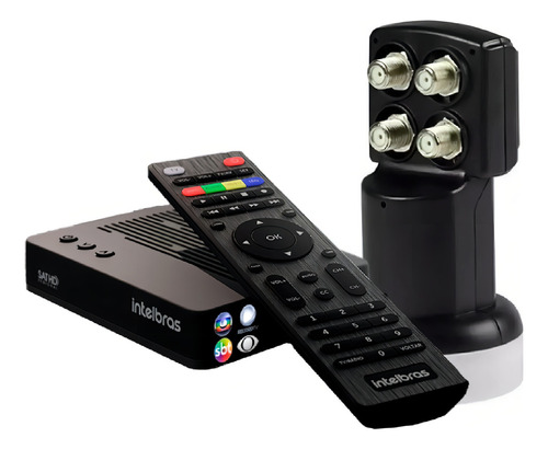 Recep Dig Tv Via Satelite Rds840 Intelbras Sathd + Lnbf 4