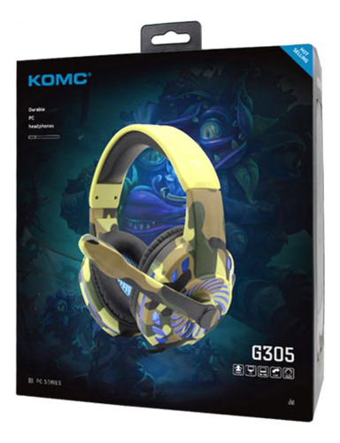 Audifonos Gamer Komc G305 Con Microfono Pc Ps4 Ps3 Tienda