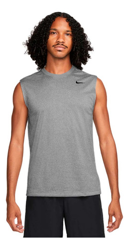 Camiseta Esqueleto Nike Dri Fit Tee Reset-gris