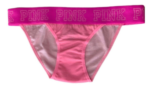 Vedetina Lycra Algodón Bikini Logo Victoria Secrets Pink