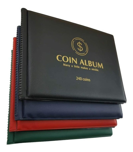 Mudor Coin Collection Holder Album For Collectors, 240 Pocke