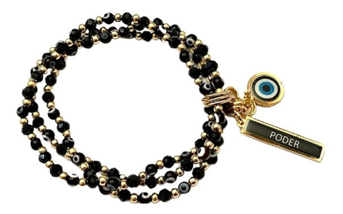 Pulsera Fin De Semana Ojo Turco Con Cristal 5 Pzs+envio