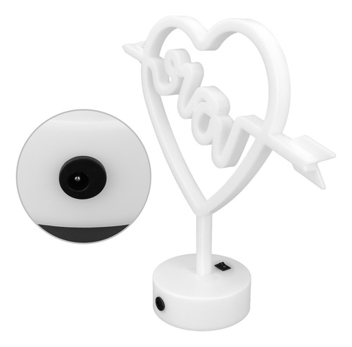 Led Decorativo Nocturno De Neón En Forma De Corazón Para Fie