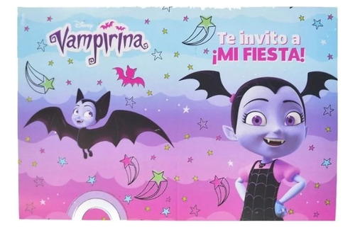 Pack 10 Invitaciones Cumpleaños Vampirina Original Cotillón