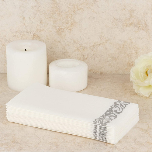 Party Bargains Papel Desechable Con Tacto De Lino 200 Piezas