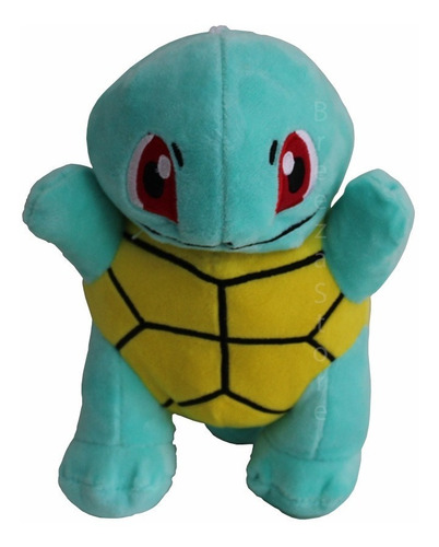 Imagem 2 de 4 de Pelúcia Pokémon Squirtle 20 Cm Importada Tomy Original