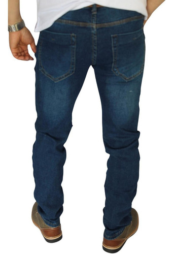 Imagen 8 de 8 de Pantalón Jeans Elasticado Slim Azul