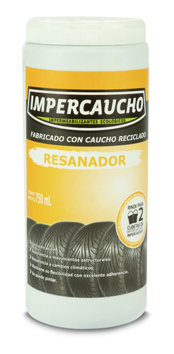 Impercaucho Resanador Caucho Reciclado 750 Ml