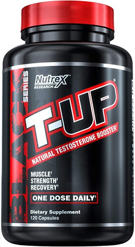 T-up Testosterona Nutrex Research 120 Capsulas Black Series Sin sabor