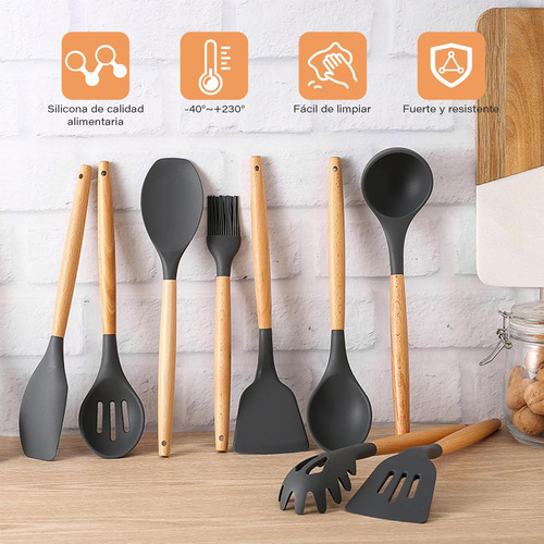 14 Pcs Juego De Utensilios De Cocina De Siliconajuego De