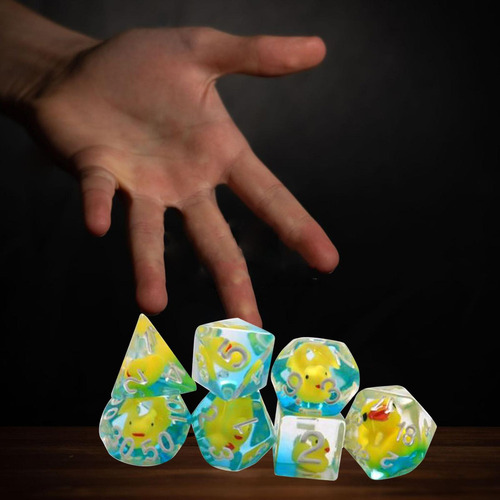 7 Piezas Dados De Varios Lados Dados Poliédricos Para Juego