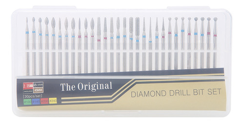 Kit De Brocas Diamantadas Para Quitar Cutículas, 30 Piezas