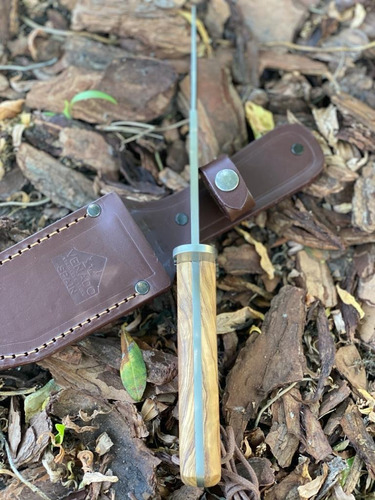 Imagen 6 de 9 de Cuchillo Venado Gran Cazador 17cm An58 Olivo Español