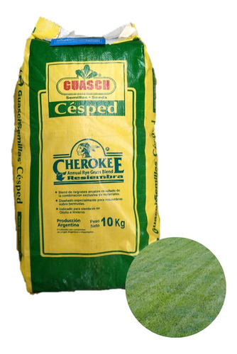 Semillas De Césped Guasch Cherokee Raigras Anual Blend 10kg