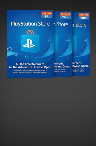 Imagen 4 de 5 de Gift Cards Play Station Tarjetas Psn Cualquier Valor Códigos