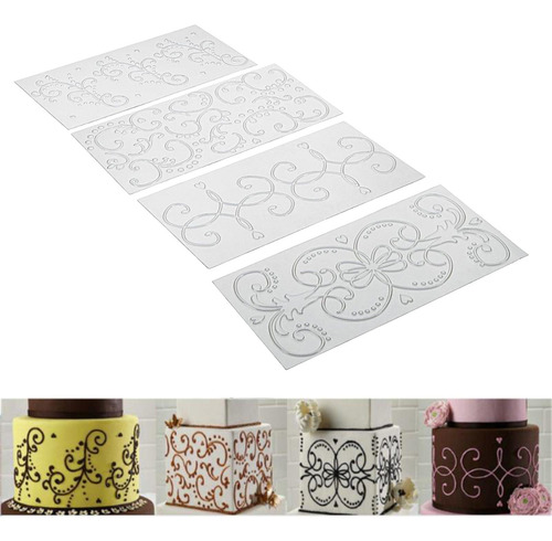 Ferramentas De Decoração Do Bolo De Padrão De Rattan