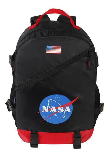 Mochila Costas Nasa Preto/vermelho Dermiwil