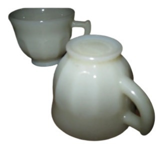 3 Pocillos Tazas Opalina Bar Restaurante Antiguos
