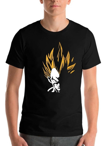  Polera Vegeta Saiyan Gold Dragon Ball Z Anime 