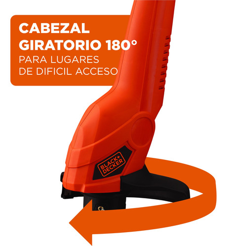 Imagen 4 de 9 de Desbrozadora Bordeadora 9'' 350w Black+decker Gl350-b3