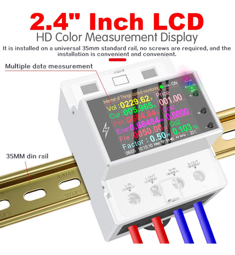 Interruptor Inteligente Wifi 100a Control Remoto Ac 220v 110