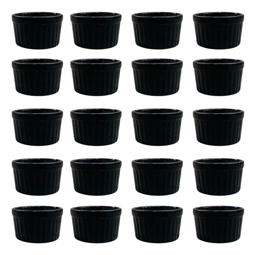 Kit 20 Cumbucas De Porcelana Para Porções Ramekin Para Molho