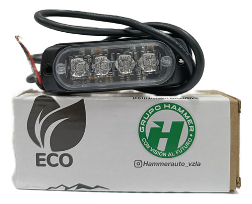 Mini Barra Led Estrobo Rojo/azules