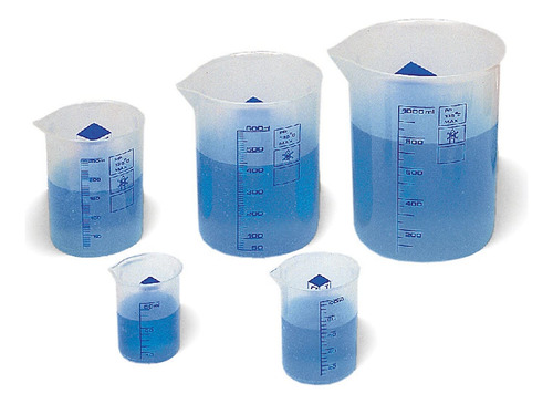 Graduate Beakers Learning Resources, Juego De 5 Unidades De