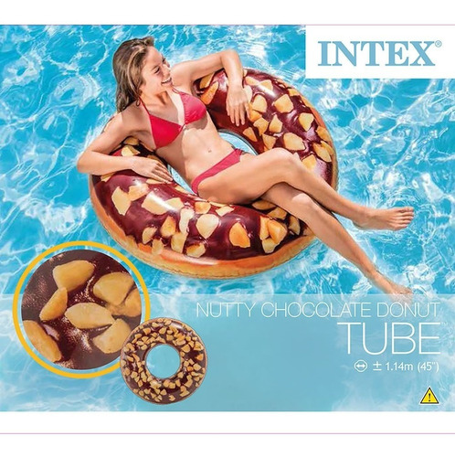 Inflable Dona De Chocolate Salvavidas