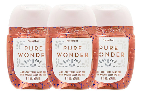 Pure Wonder Gel Antibacterial Bath & Body Works 3pz