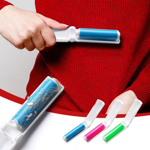 Removedor De Pelo Lavable E, 3 Unidades, Rojo Y Azul, Ropa P