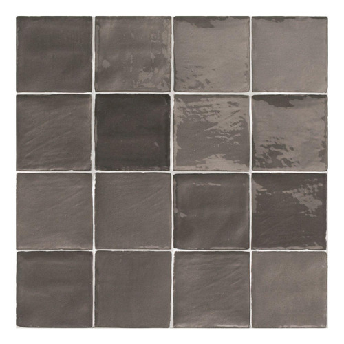 Porcelanato Stow Mix Grey Brillante 10x10 Cm