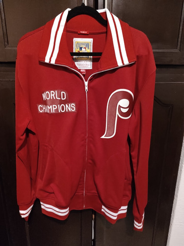 Chamarra Mitchell And Ness Phillies Béisbol Original