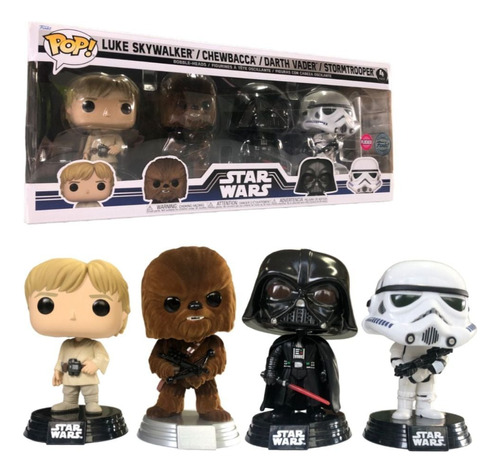 Funko Pop Star Wars Classic Luke Chewbacca Vader Stormtooper