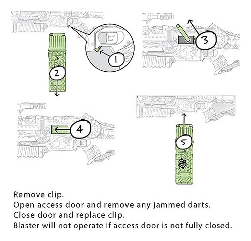 Toy Blaster Nerf Revoltinator Zombie Strike Com 18 Dardos