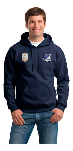 Buzo Hoodie Con Capota Millos Capital Liga Futbol Deportivo