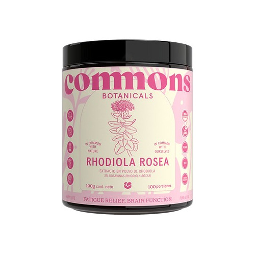 Rhodiola Rosea Adaptógeno 100g Commons Polvo 100% Orgánico