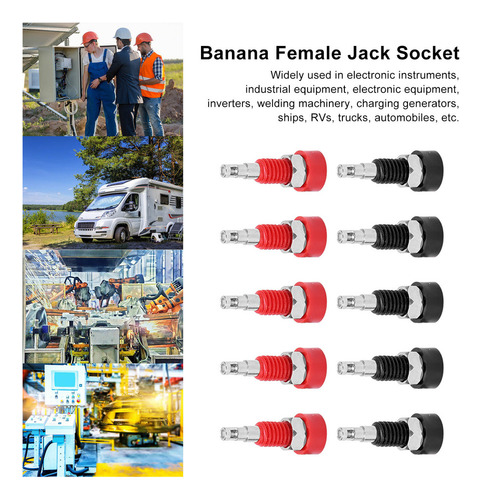 . Terminal De Bocina De Latón Conector Hembra Tipo Banana De