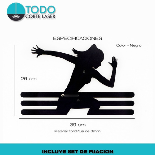 Imagen 5 de 5 de Medallero Running Atletismo Deportivo Modelo Sprint Woman