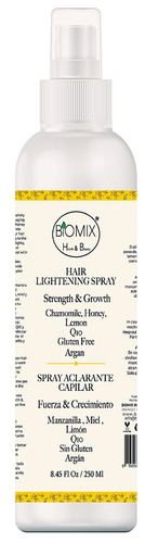 Biomix Health & Beauty Spray Aclarante Capilar Con Manzanilla Miel Limón Argán Y Nutricomplex 250mL