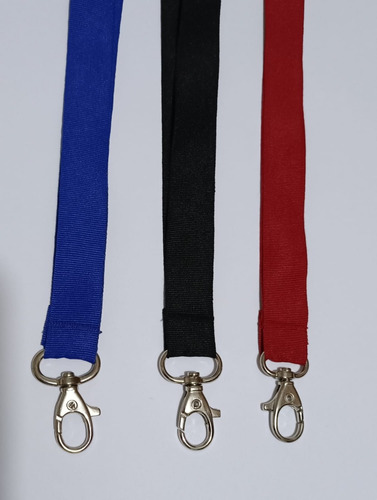 Lanyards 19mm  Azul Con Broche Antiahorcamiento 500pzs 