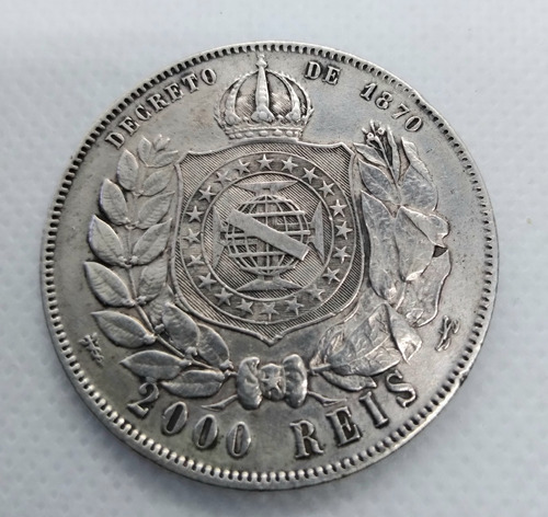 Moneda Brasil Año 1888 Plata