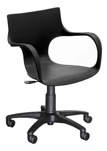 Silla Sillon Oficina Diseño Jim Neumatica Negra Giratoria 